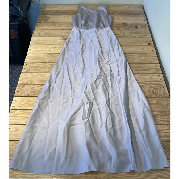 NWT Sachin Babi Silky Sleeveless Maxi Dress Size 2 Women’s Silver Light Purple